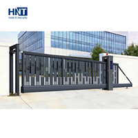 Automatische zware cantilever schuifpoort van composiet, hoofdingang voor commerciële toepassing, elektrische buitenpoort, schuifpoort voor hekwerk