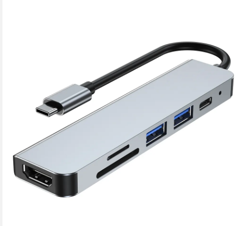 USB Type C Hub Adapter Laptop Docking Station Charging USB 3.0 Displayport 6 in 1 Docking Station