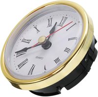 Jam Dinding Analog Satu Sisi 65mm dengan Mesin Quartz, Berbahan Plastik, dan Menggunakan Baterai