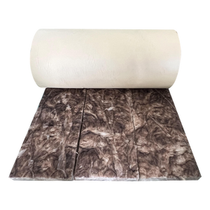 Isolation ignifuge murale avec revêtement kraft Eco Brown R10 <span class=keywords><strong>Rouleau</strong></span> prédécoupé en <span class=keywords><strong>laine</strong></span> <span class=keywords><strong>de</strong></span> <span class=keywords><strong>verre</strong></span> <span class=keywords><strong>de</strong></span> 16 pouces - Product Image 1