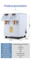 HENGZHI Distributeur automatique commercial quantitatif à double trémie en acier inoxydable, capacité 7-10L, commande 18 touches, pour magasins de thé, lait et fruits