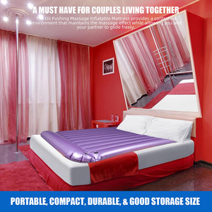 Matelas de massage gonflable en PVC épaissi 88x48x6 pouces, équipement professionnel de spa et de beauté, utilisation commerciale - Product Image 2