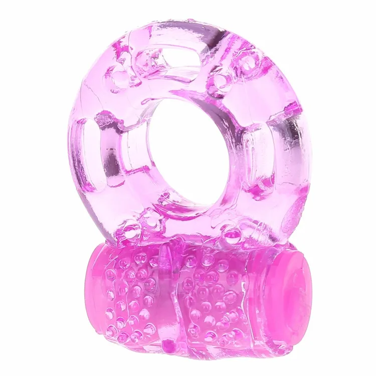 Vibrazione dello sperma anello di blocco prodotti del sesso vibratore di cristallo per le donne manica giocattoli del sesso per gli uomini delle donne con il punto di massaggio