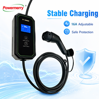 Chargeur EV portable 3,5 kW 16A Type 2 monophasé 230Vac avec prise Schuko et câble de 5 m pour la recharge quotidienne dans les garages européens