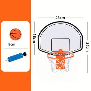Panier de basket mural pour enfants, jeu de sport d'intérieur, panneau de basket à suspendre à la porte - Product Image 4