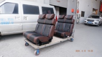 Canapé-lit VIP en cuir de luxe pour voiture électrique, idéal pour MPV, fourgonnette, camping-car, motorhome