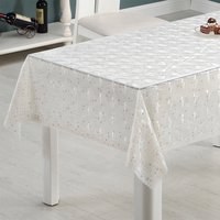Nappe de table élégante en EVA imprimée RNPT, texture décorative, imperméable, résistante aux taches, protection pour table à manger