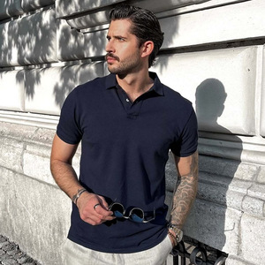 <span class=keywords><strong>Polo</strong></span> da Uomo in Cotone di Alta Qualità con Logo Ricamato Personalizzato, Abbigliamento Sportivo Casual di Marca, Magliette <span class=keywords><strong>Polo</strong></span> per Uomo - Product Image 3