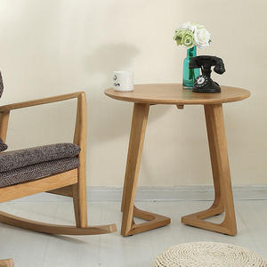 Mesa de Comedor Redonda de Madera Moderna y Elegante para el Hogar y Cafeterías, Venta al por Mayor de Fábrica - Product Image 2
