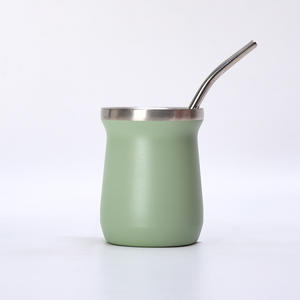 Botella de Agua Reutilizable de Acero Inoxidable 304 de Doble Pared de 8oz, Aislada al Vacío, Taza <span class=keywords><strong>Mate</strong></span>, Vaso de Viaje, Venta al por Mayor - Product Image 4