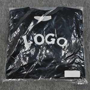 T-shirt style hip-hop en molleton français 100 % coton, coupe ample, avec logo imprimé en relief, manches courtes, en stock, livraison directe - Product Image 2