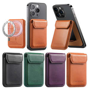 Étui de téléphone magnétique 2-en-1 séparable en cuir avec porte-cartes pour iPhone Air 17 Pro Max 16 E 15 Plus 14 13 Samsung S25 Ultra S24 - Product Image 1