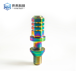 Boulons de moyeu de roue <span class=keywords><strong>antivol</strong></span> en alliage de titane GR5 Ti-6Al-4V anodisés multicolores M14*1.25*55mm pour tous les modèles <span class=keywords><strong>BMW</strong></span> - Product Image 4