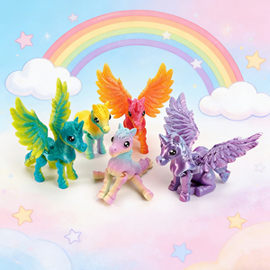Giocattoli Unicorno Stampati in 3D in PLA Colorato, Materiale Ecologico, Decorazione per la Casa, Action Figure da Collezione per Bambini - Product Image 2