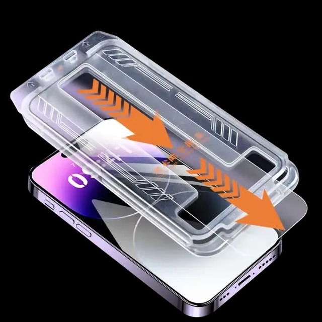 9H Diamond Tempered Glass Screen Protector with Dust-Free Cabin Feature for iPhone 17 Pro Max 16 15