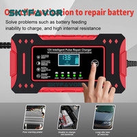 Cargador de Batería de Coche de 12V a Precio de Fábrica, Cargador Inteligente Automático de 12V 6A para Baterías de Plomo-Ácido EFB AGM GEL con Reparación por Pulsos