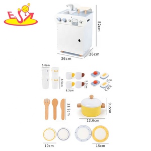 Jouet de lave-vaisselle en bois de qualité supérieure-Simulation de maison de jeu de cuisine réaliste pour enfants W10D857 - Product Image 4