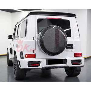 Pièces en fibre de carbone sèche pour G-Class W464 G500 AMG G63, couvercle de roue de secours, OKING-MB-W44-022-RCD, fibre de carbone - Product Image 2