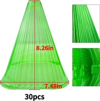 Cloches de jardín reutilizables verdes transparentes, cubierta de campana de planta, campana de invernadero, Cloches para protección contra caracoles de escarcha solar