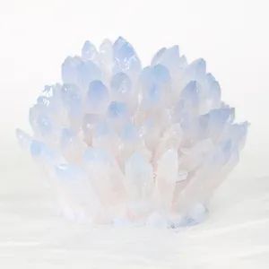 Groothandel Natuurlijke Grote Reiki Rock Angel Fantoom Helder Kwarts Kristallen Cluster, Ruwe Unieke Amethist Crystal Cluster