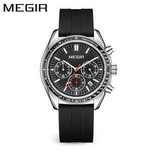 Reloj deportivo cronógrafo multifuncional para hombre, reloj de pulsera de cuarzo con esfera grande resistente al agua - Product Image 5