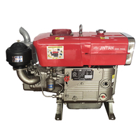 Vision ZS195 أسطوانة واحدة أفقية 4 stroke 13HP محرك ديزل مبرد بالماء