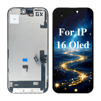 Écran tactile Real Gx pour iPhone 16, écran OLED OEM 60 Hz sans cadre, remplacement d'écran LCD pour smartphone, accessoires pour téléphone portable
