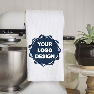 Serviette de cuisine personnalisée en tissu gaufré, créez votre propre serviette personnalisée pour la décoration de la cuisine, nom de famille - Product Image 6
