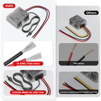 Convertisseur élévateur DC 12V/24V vers 57V 4.5A pour routeurs Starlink Gen3, câble d'alimentation pour voitures, camping-cars, camions, etc.