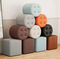 Tabouret carré de ménage moderne banc à chaussures Table basse tabouret bas multifonction pour vivre hôtel appartement villa