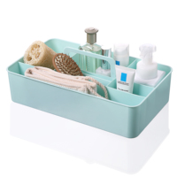Salle de bain Caddy-Rangement pour Outils, maquillage, Bac De Nettoyage Portable Bain Douche Fourre-Tout avec 6 Compartiments