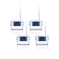 Système de caméra Quad sans fil 4 canaux 1080P avec moniteur DVR AHD Système de caméra de recul de camion sans fil
