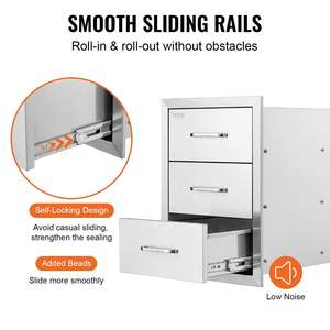 Acero inoxidable 201 16x21,5x18 pulgadas Cómoda para almacenamiento - Product Image 5