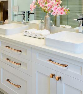 WEKIS Zinc Furniture Hardware Fittings Modern <b>Light</b> Luxury Cabinet Door and Drawer <b>Pulls</b> for Kitchen - Product Image 5