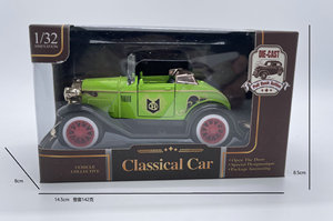 Voiture miniature classique en alliage, <span class=keywords><strong>jouet</strong></span> à tirer en arrière, échelle 1.32, voiture vintage - Product Image 6