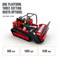 Mesin Pemotong Rumput Diesel CE EPA4 24V 12/15HP dengan Remote Control dan Sistem Crawler untuk Dealer Peralatan Rumput