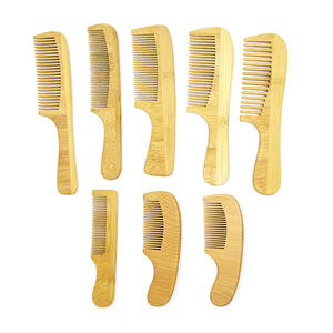 Ensemble de peignes en bois ovales de poche, <span class=keywords><strong>prix</strong></span> d'usine, vente chaude, pochette, peigne en bois, long manche en bambou, brosse à raser pour barbe, <span class=keywords><strong>massage</strong></span> - Product Image 1