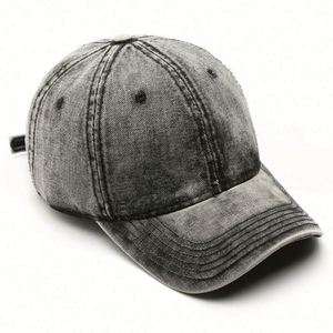 Casquette de baseball non structurée à 6 panneaux, style classique, avec logo brodé, effet délavé, pour la vente en gros BSCI - Product Image 4