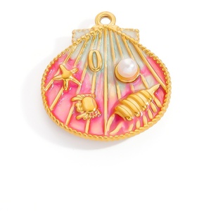 Pendentifs et breloques de mode pour femmes en acier inoxydable plaqué or 18 carats, faits à la main, accessoires de pendentif à conservation de couleur - Product Image 4