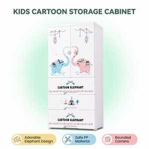 Cartoon Children's Wardrobe <strong>Drawer</strong> Clothes <strong>Plastics</strong> Wardrobe Cabinet <strong>Storage</strong> <strong>Drawer</strong> - Product Image 2