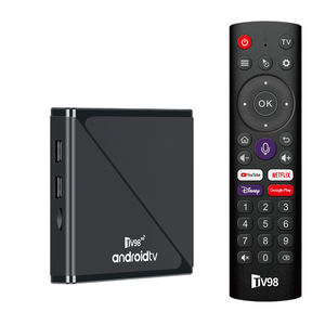 Décodeur TV 2026 TV98 A Pro Allwinner H313 Quad Core STB 8K Streaming avec télécommande vocale, Smart <span class=keywords><strong>Internet</strong></span> Google Android 14 - Product Image 1