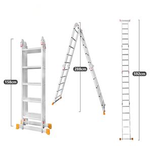 Diseño Industrial Pasarela de aluminio Rejilla Pasarela de metal perforada Escalera <span class=keywords><strong>Escaleras</strong></span> Barra de rampa <span class=keywords><strong>Escaleras</strong></span> <span class=keywords><strong>plegables</strong></span> de acero Apartamento - Product Image 3