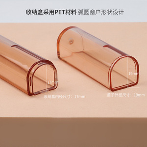 Étui portable pour pinceaux de maquillage, rangement de voyage, anti-poussière, porte-crayon à sourcils, porte-pinceau pour eye-liner, organisateur de cosmétiques pour outils de maquillage - Product Image 2