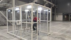 Ruang Bersih Modular Laboratorium Bebas Debu Kelas 100 Kelas 10000 Desain Bebas Biaya Pabrik dengan <span class=keywords><strong>FFU</strong></span> - Product Image 4