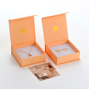 Factory Direct GALMPKG Luxury Custom Cardboard <b>Magnetic</b> Jewelry Packaging Box Luxury Jewelry Box for Necklace Earring - Product Image 1