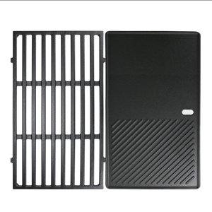 17.5 pouces 7637 plaque de cuisson en fonte pour <span class=keywords><strong>Weber</strong></span> Spirit 200 série gril à gaz charbon de bois BBQ accessoire en bambou - Product Image 1