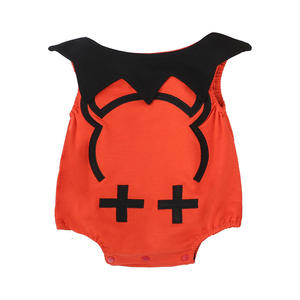 Scirocco Kidsren's Halloween Performance Clothing Set Little Devil Striped Jumpsuit Hat con vestidos <span class=keywords><strong>de</strong></span> algodón Disfraz <span class=keywords><strong>de</strong></span> bebé <span class=keywords><strong>de</strong></span> 3 piezas - Product Image 3