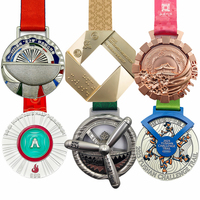 Médailles de championnat de Taekwondo personnalisées en métal, impression UV, design peint pour événements sportifs, médailles de danse personnalisées avec ruban