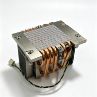 Dissipateur thermique pour processeur de serveur 250W pour AMD SP5 2US22 Socket 6, 6 caloducs en cuivre, base en aluminium, ailettes en aluminium, radiateur de refroidissement pour serveur