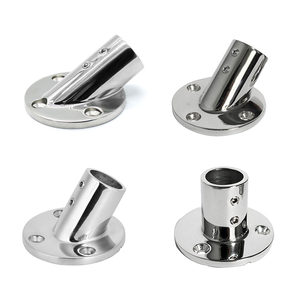 Морской катер <span class=keywords><strong>316</strong></span> для перил из нержавеющей стали фитинги трубы стойки круглое основание - Product Image 1